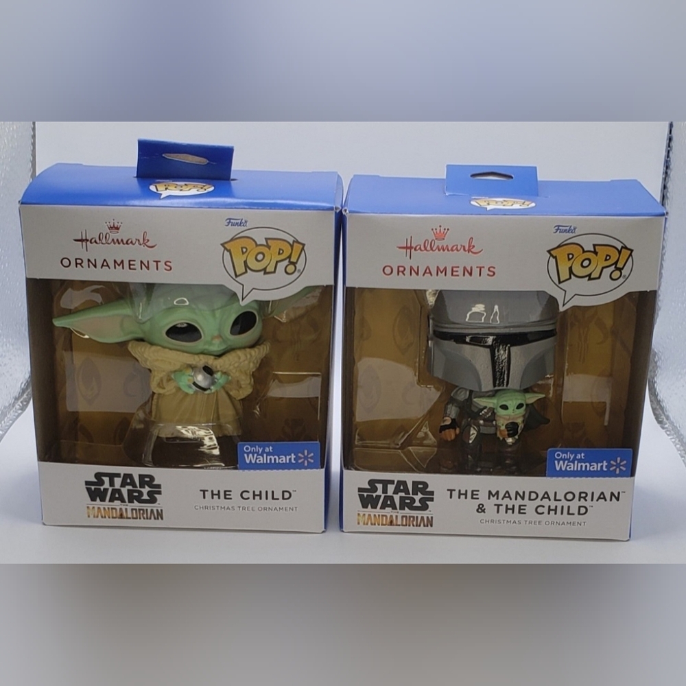 Hallmark Funko POP Christmas Ornaments Mandalorian & The Child (Grogu) Walmart